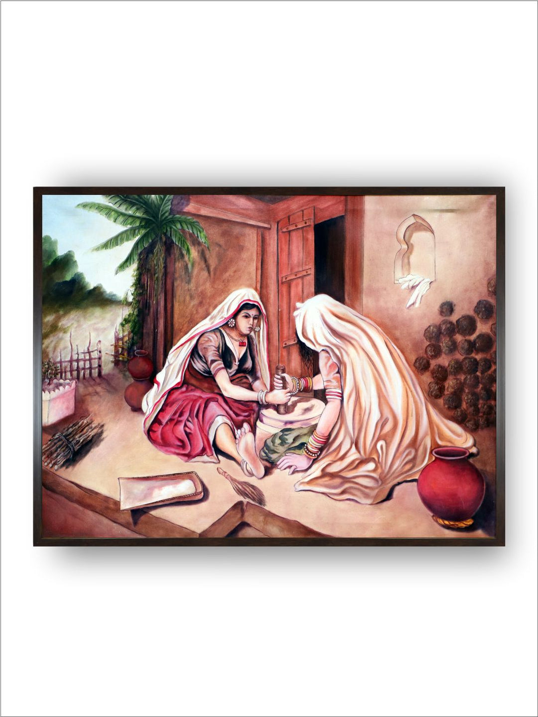 "Indian Folk Painting Wall Art''