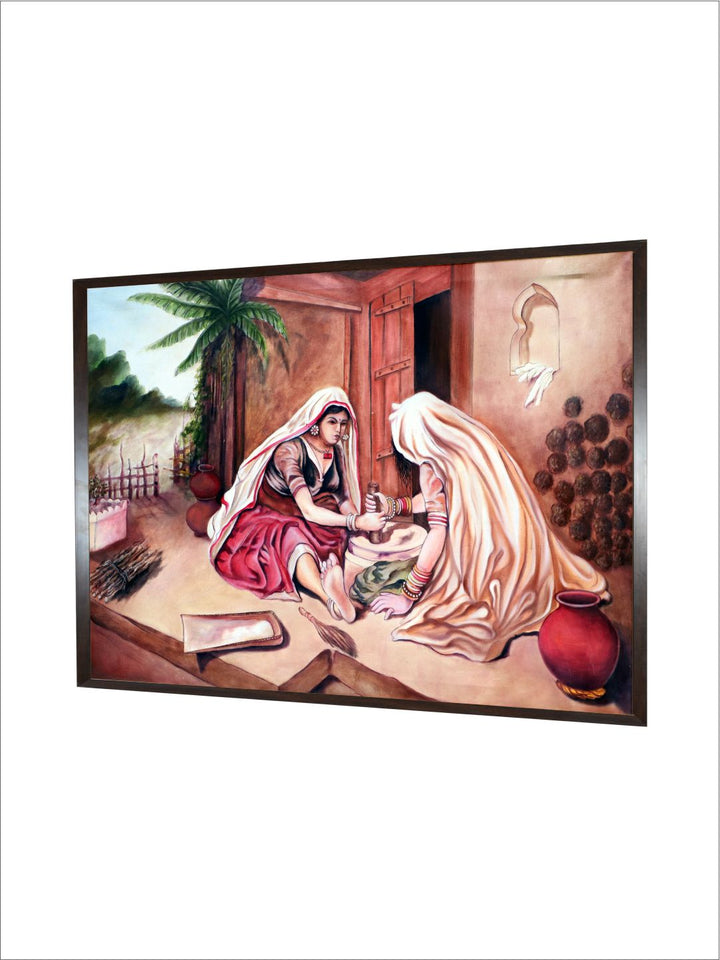 "Indian Folk Painting Wall Art''