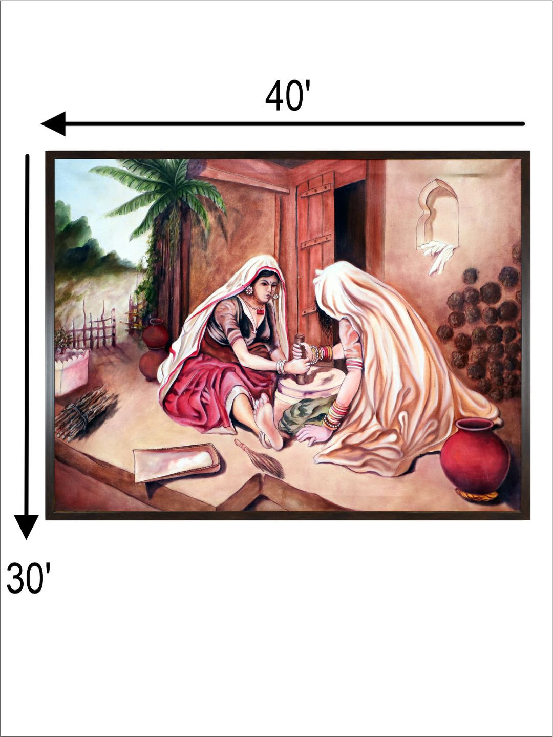 "Indian Folk Painting Wall Art''