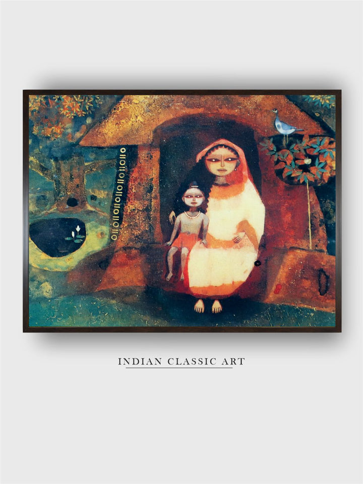 "Indian Folk Painting Wall Art''