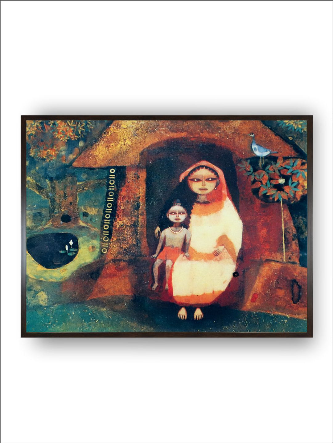 "Indian Folk Painting Wall Art''