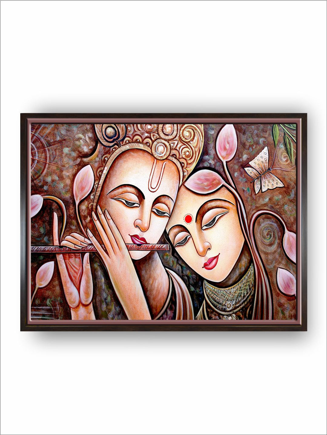 Radha Krishna Love Painting Spiritual Wall Art