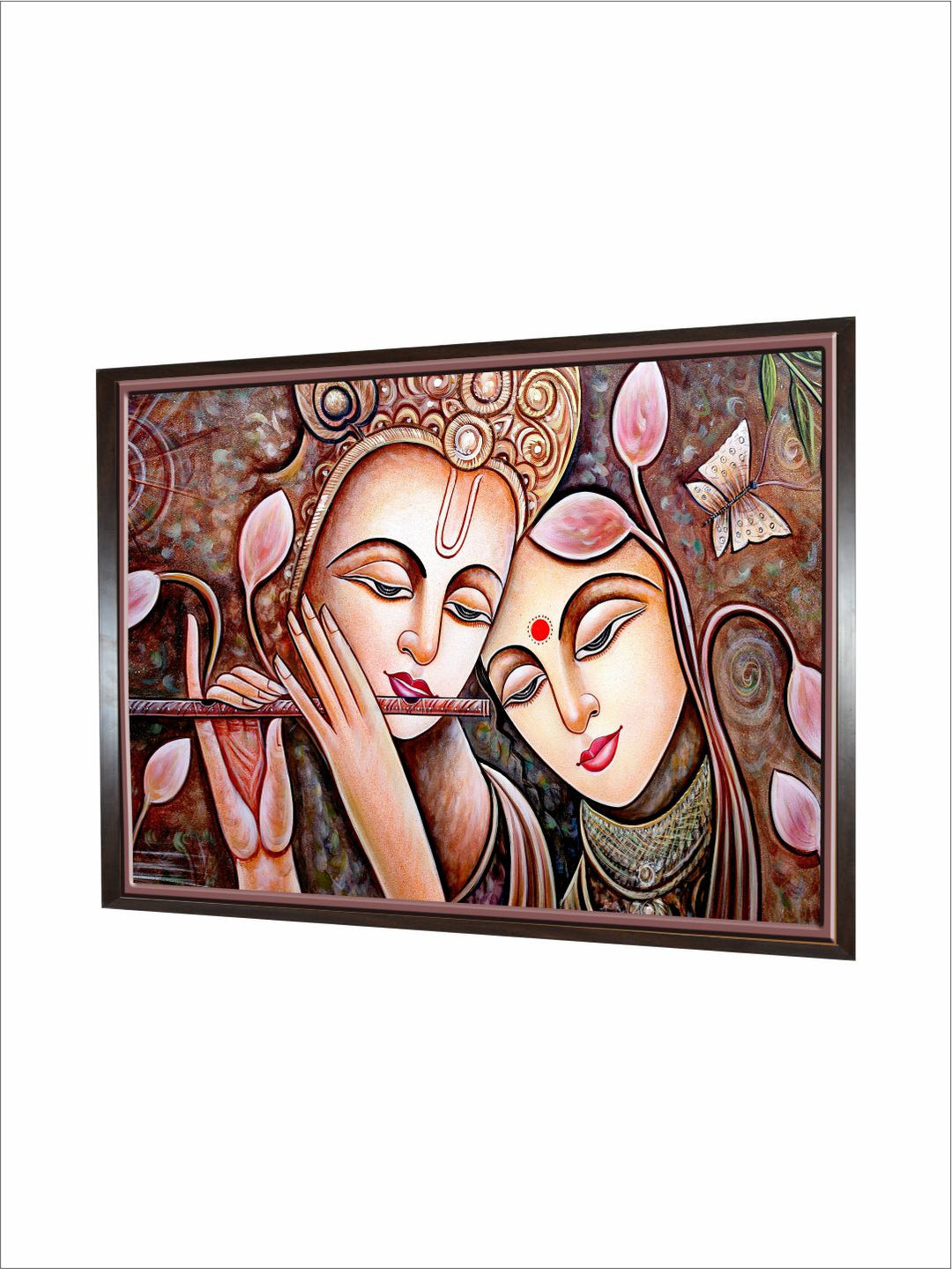 Radha Krishna Love Painting Spiritual Wall Art
