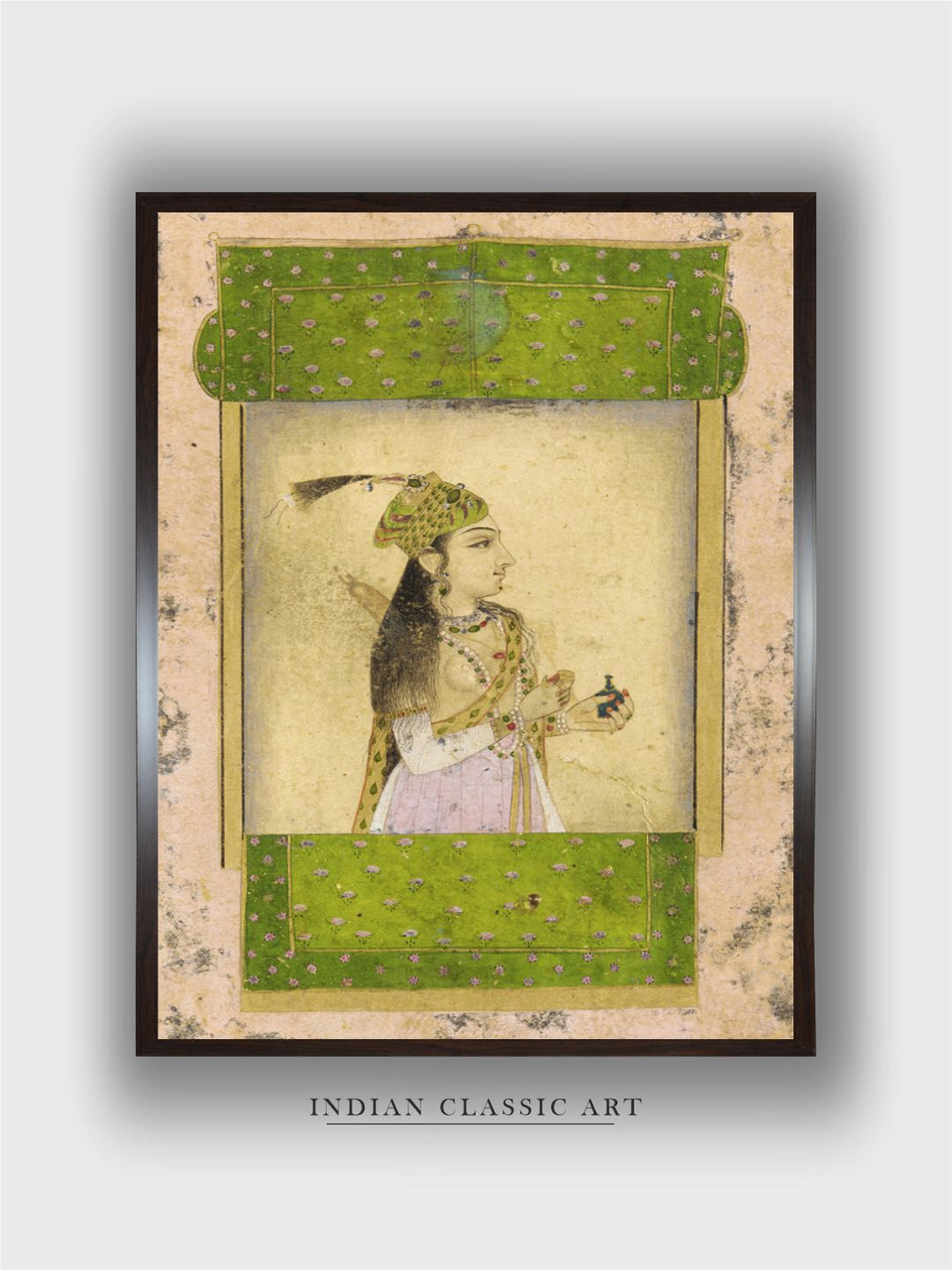 A noble lady, Mughal dynasty, India