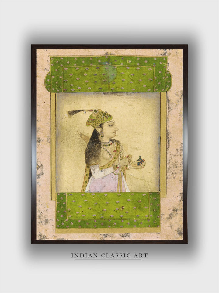 A noble lady, Mughal dynasty, India