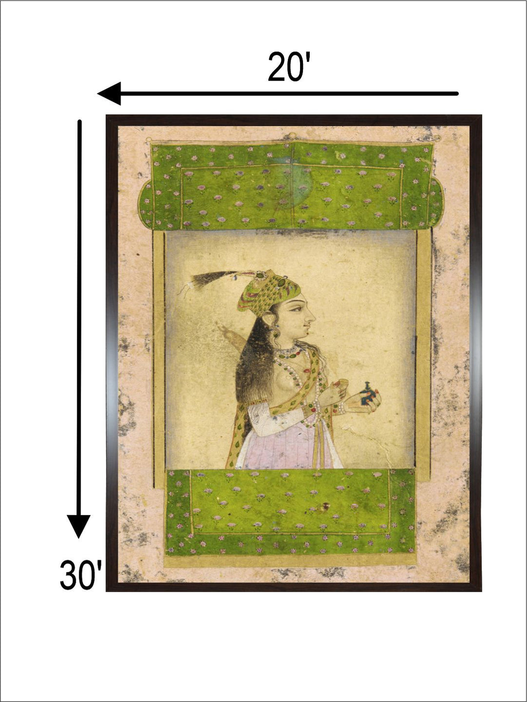 A noble lady, Mughal dynasty, India