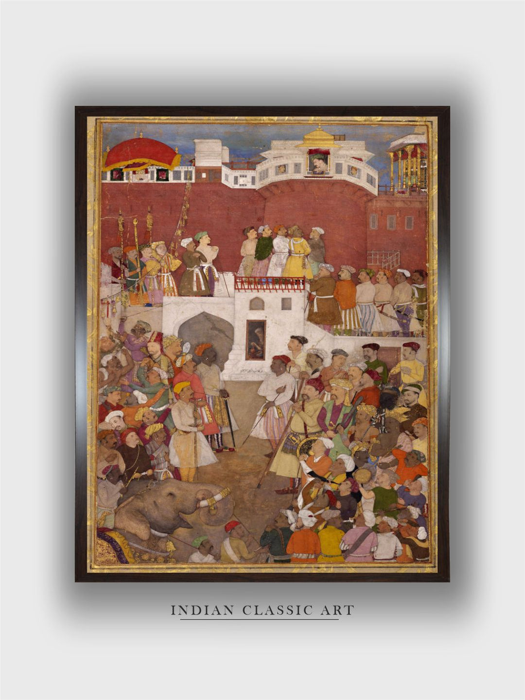 25 Abu'l Hasan. Emperor Jahangir At The Jharoka Window Of The Agra Fort, ca. 1620, Aga Khan Museum