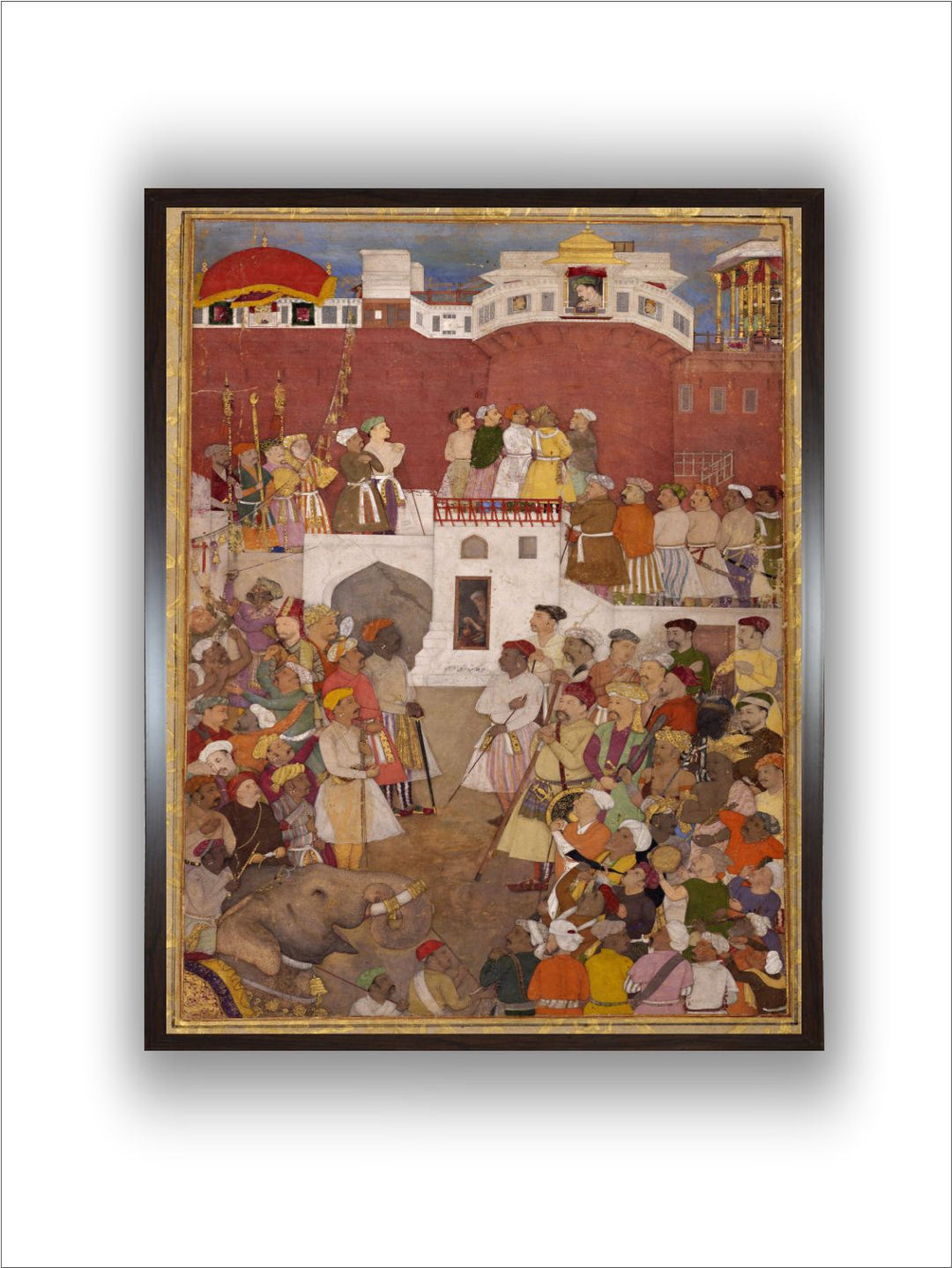 25 Abu'l Hasan. Emperor Jahangir At The Jharoka Window Of The Agra Fort, ca. 1620, Aga Khan Museum