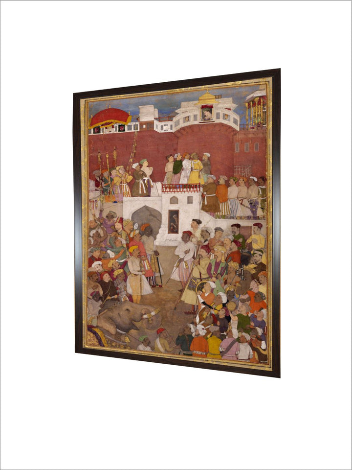25 Abu'l Hasan. Emperor Jahangir At The Jharoka Window Of The Agra Fort, ca. 1620, Aga Khan Museum