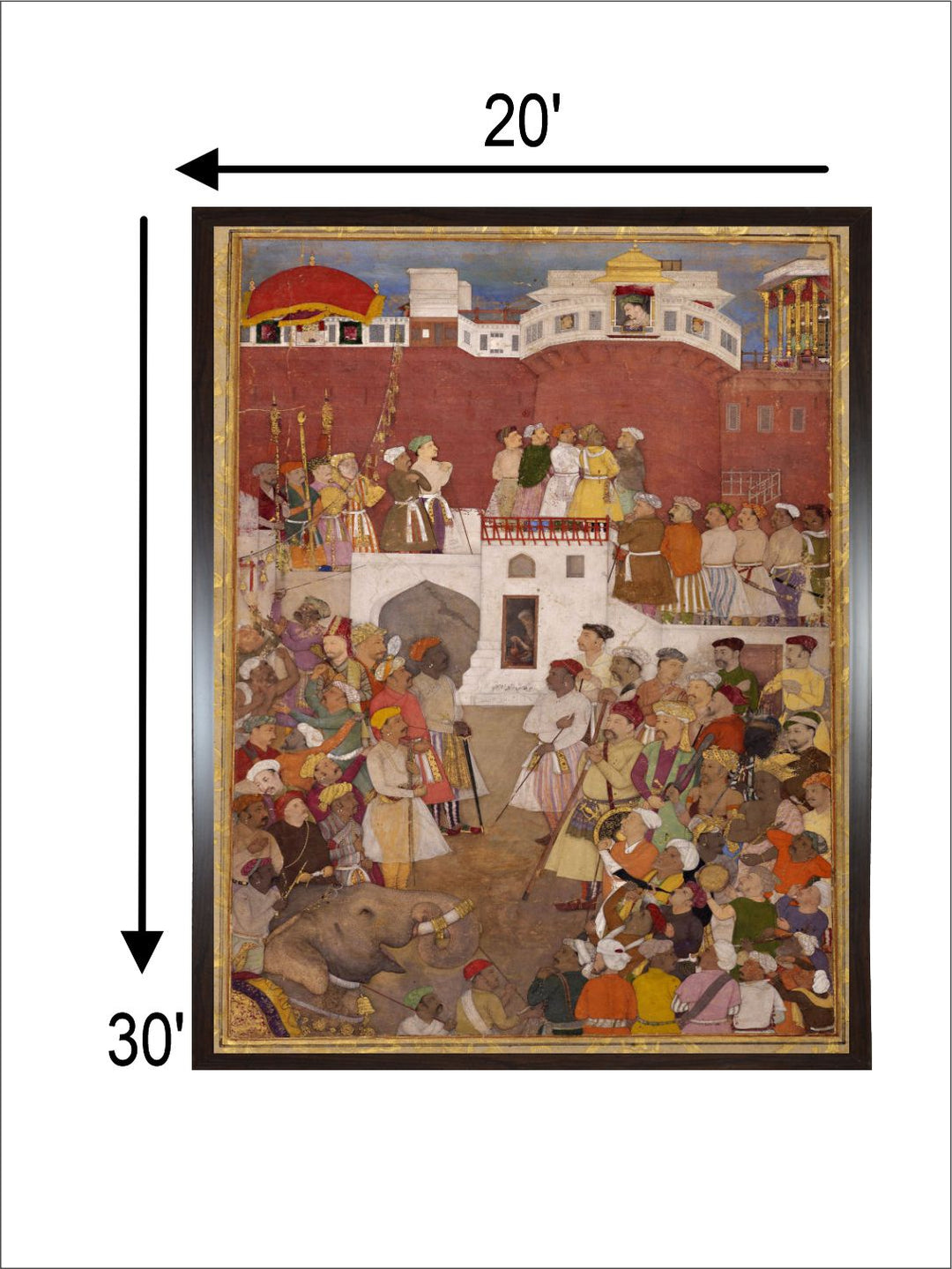 25 Abu'l Hasan. Emperor Jahangir At The Jharoka Window Of The Agra Fort, ca. 1620, Aga Khan Museum