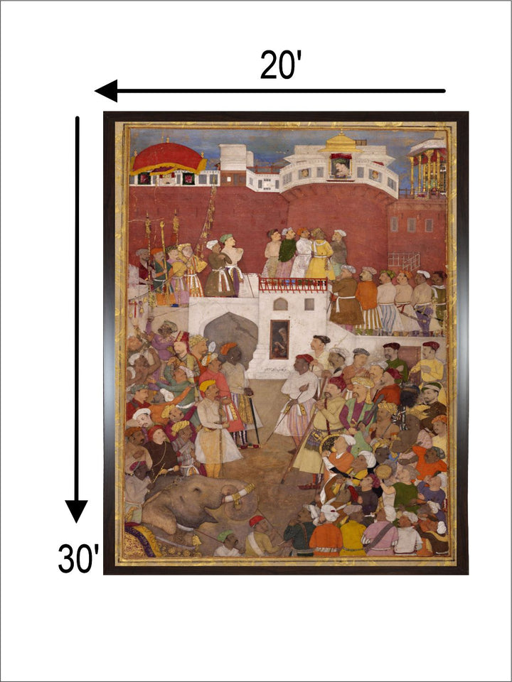 25 Abu'l Hasan. Emperor Jahangir At The Jharoka Window Of The Agra Fort, ca. 1620, Aga Khan Museum