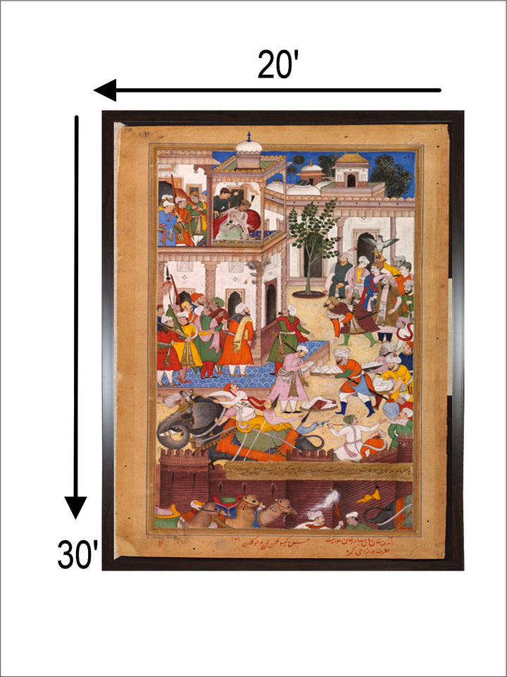 1561-The Submission of the rebel brothers Ali Quli and Bahadur Khan-Akbarnama