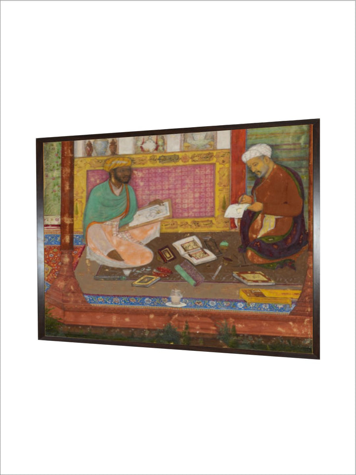 Colophon portrait from the Khamsa of Nizami