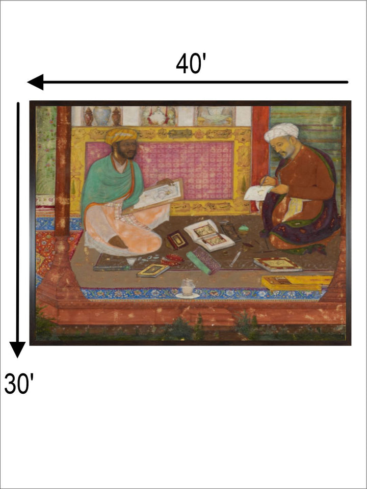 Colophon portrait from the Khamsa of Nizami