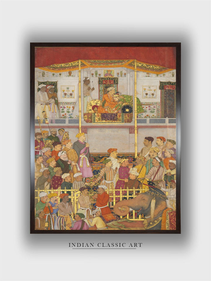 Jahangir Receives Prince Khurram at Ajmer on His Return from the Mewar Campaign