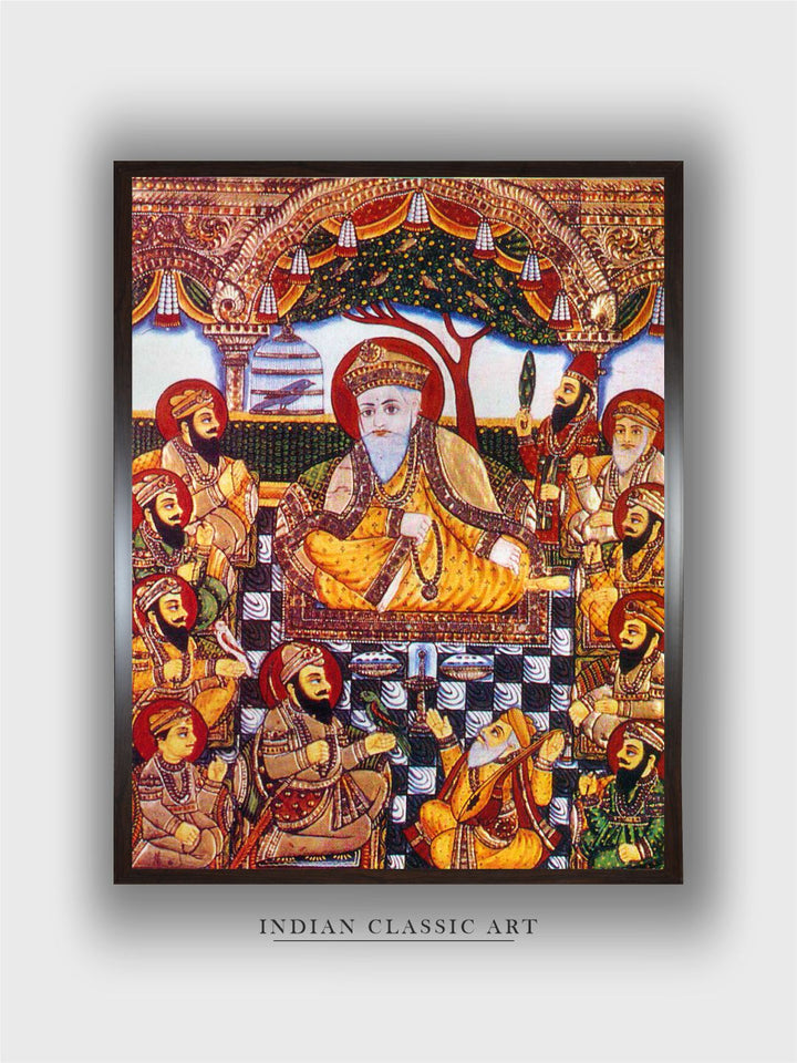 Sikh Gurus with Bhai Bala and Bhai Mardana