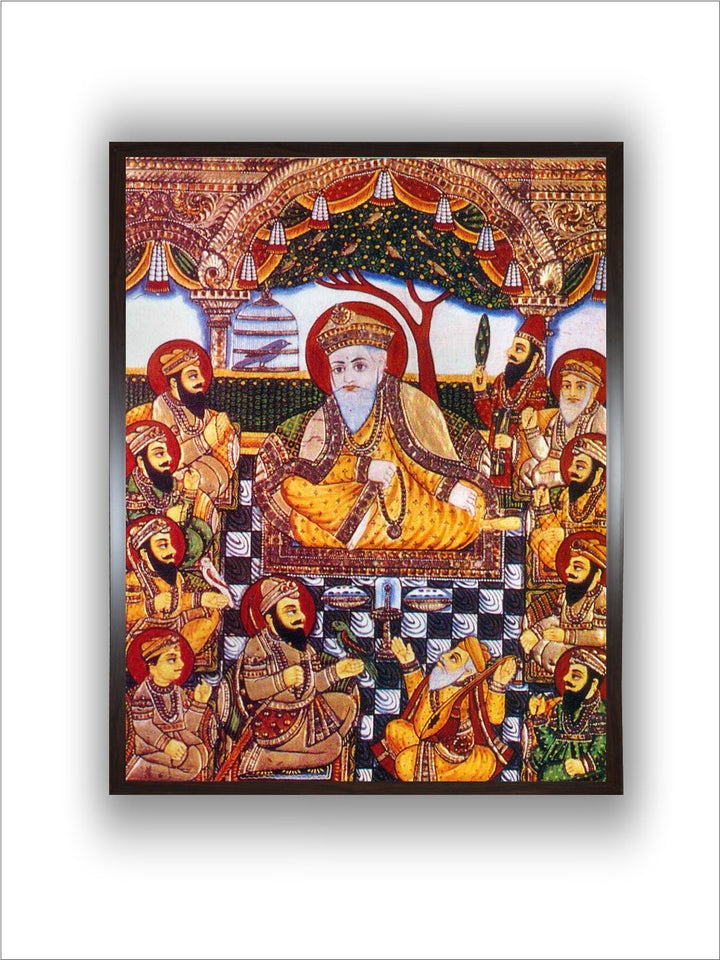 Sikh Gurus with Bhai Bala and Bhai Mardana