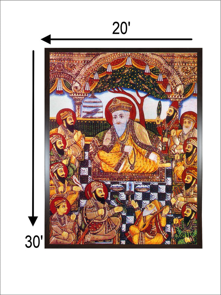 Sikh Gurus with Bhai Bala and Bhai Mardana