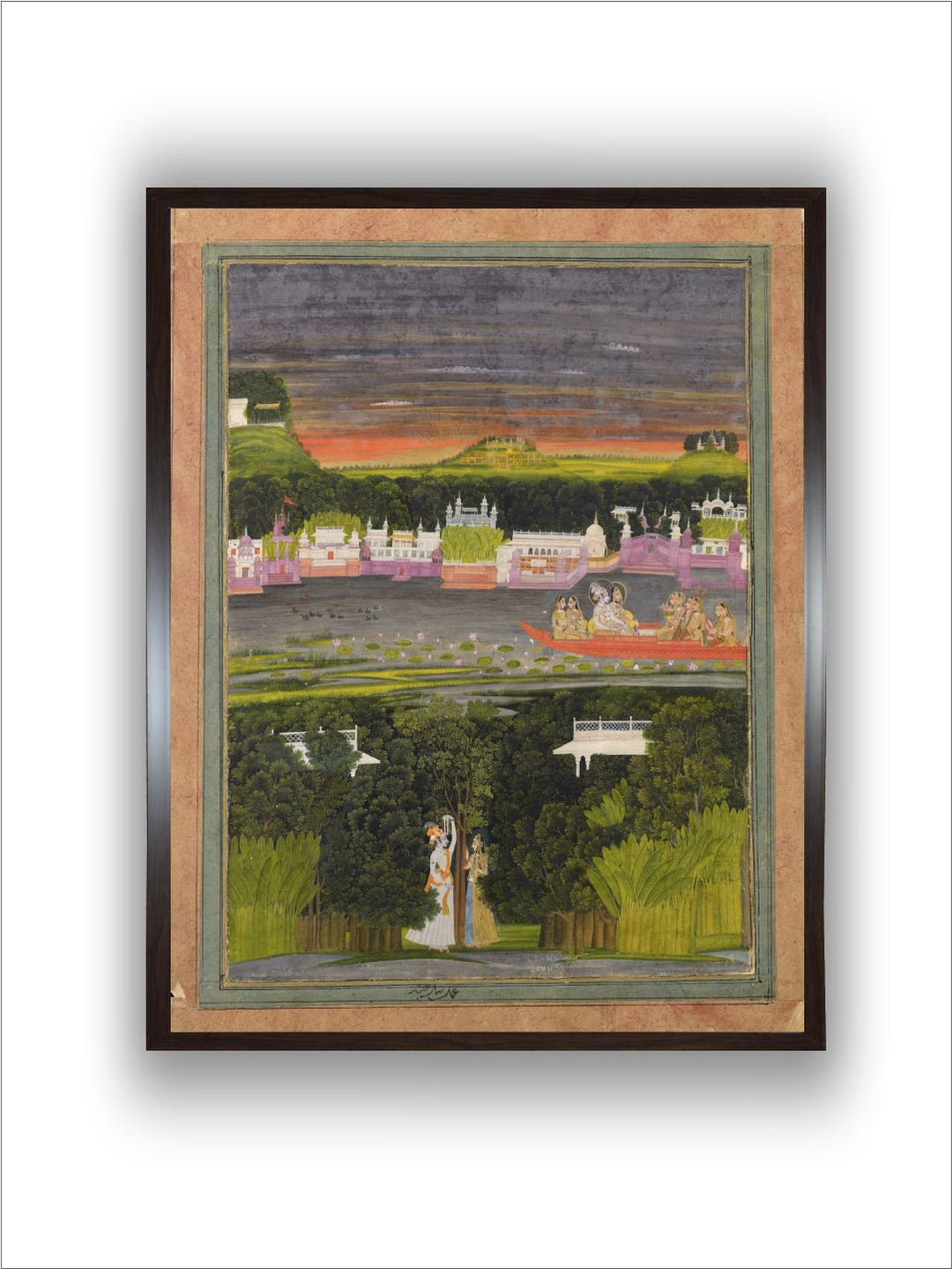 Radha and Krishna in the Boat of Love