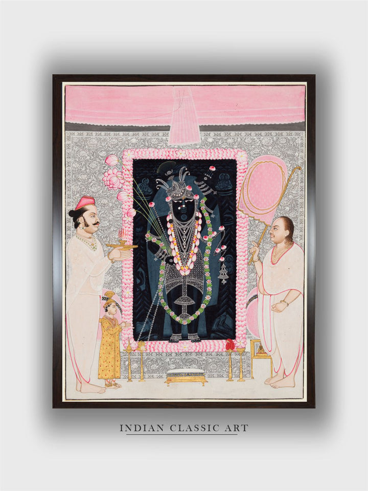 Govardhanlalji makes offerings to Shri Nathji