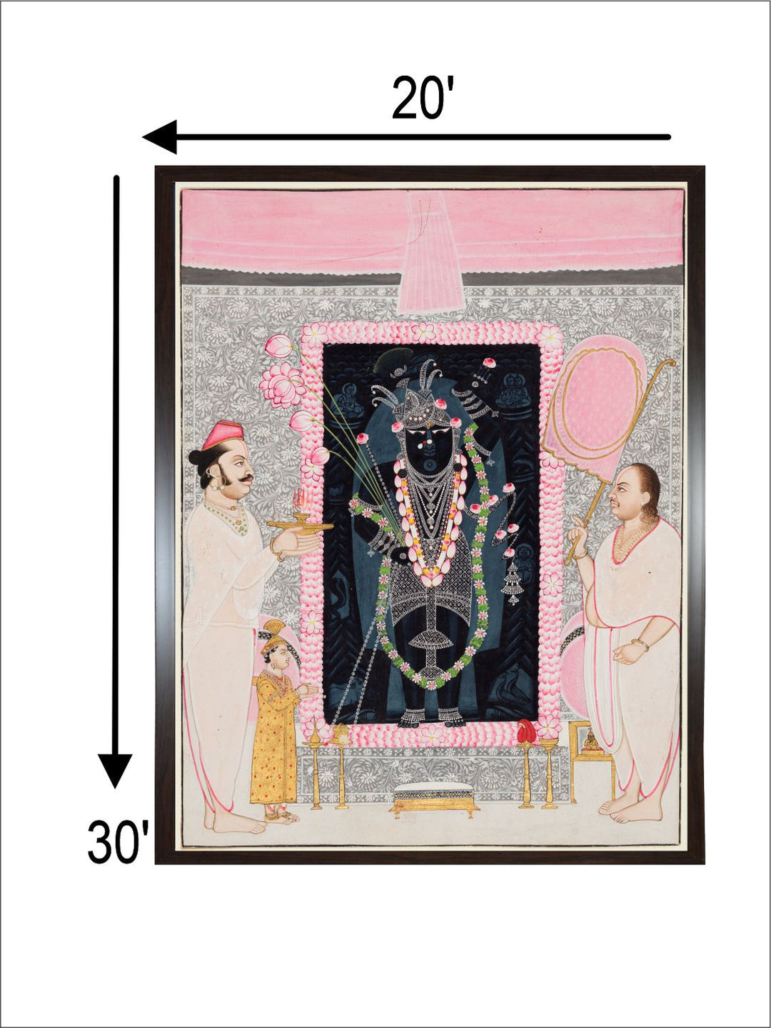 Govardhanlalji makes offerings to Shri Nathji
