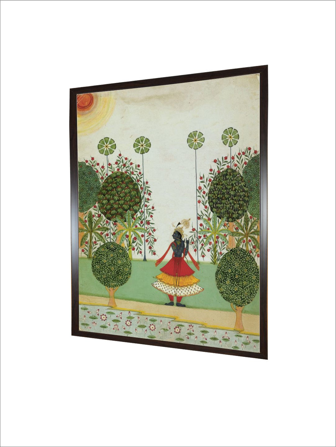 Krishna Fluting in the Forest