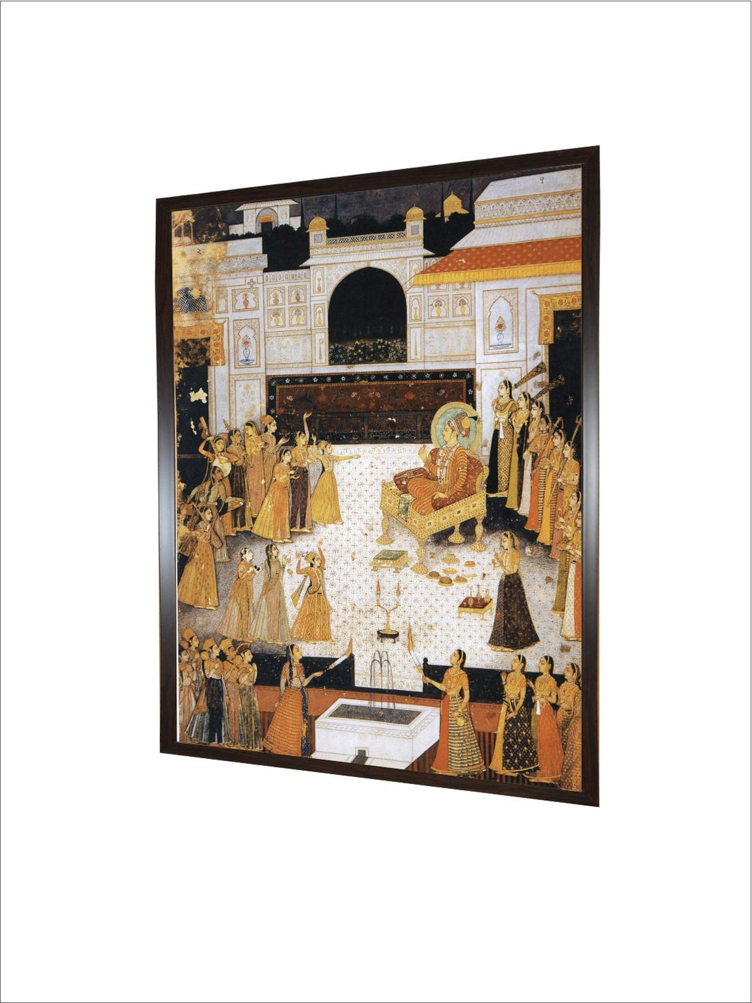Maharaja Abhai Singh watching a dance performance