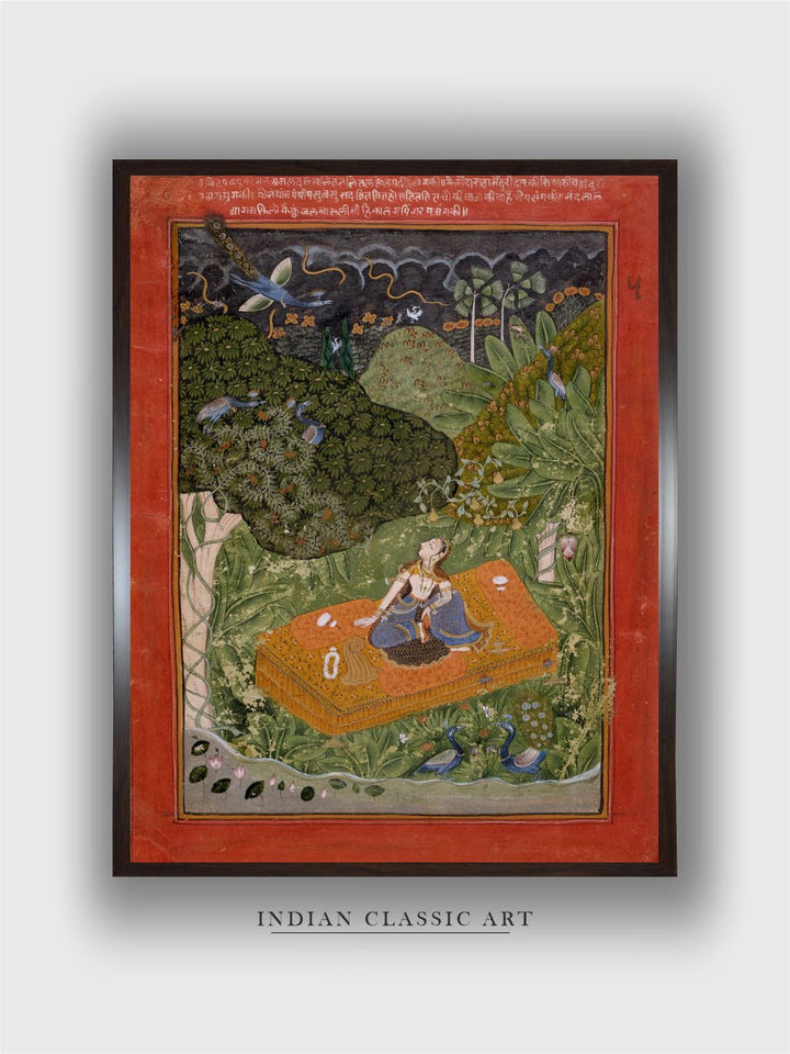 The Anxious or Expectant Heroin Folio from a Rasikapriya