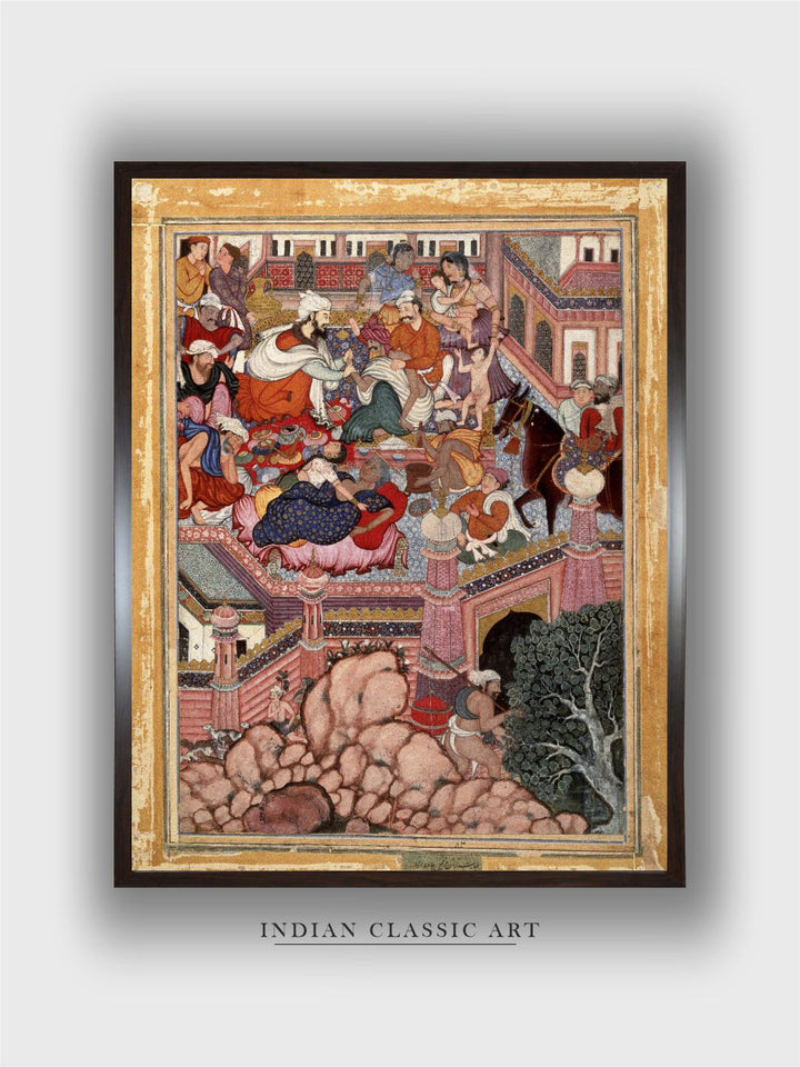 Brooklyn Museum Amr Disguised as Mazmahil the Surgeon Practices Quackery on the Sorcerers of Antali