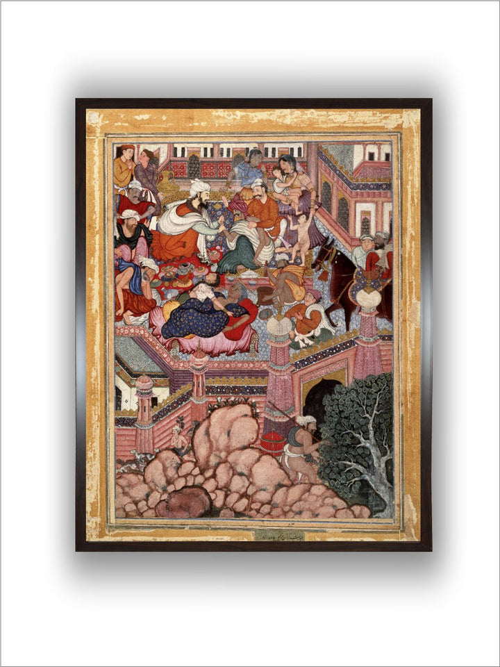 Brooklyn Museum Amr Disguised as Mazmahil the Surgeon Practices Quackery on the Sorcerers of Antali