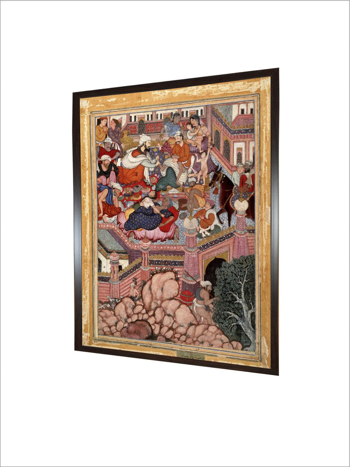 Brooklyn Museum Amr Disguised as Mazmahil the Surgeon Practices Quackery on the Sorcerers of Antali
