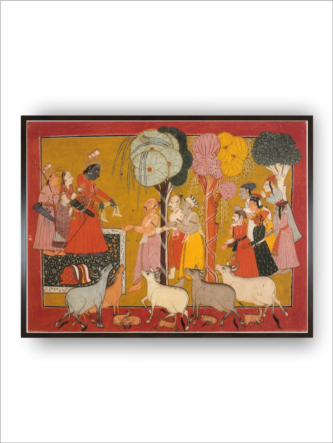 Rama Bestows His Possessions on the Brahmins His Friends and Servants