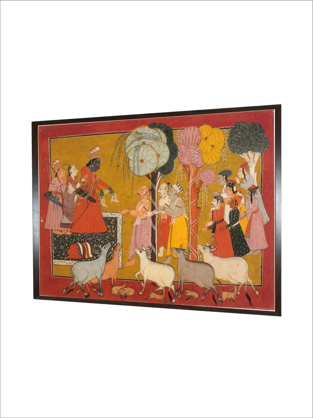 Rama Bestows His Possessions on the Brahmins His Friends and Servants