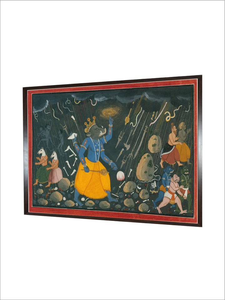 The Emergence of Varaha the Boar Incarnation of Vishnu