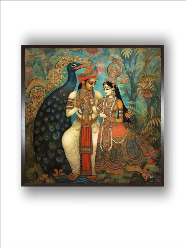 Beautiful Peacock wall art painting