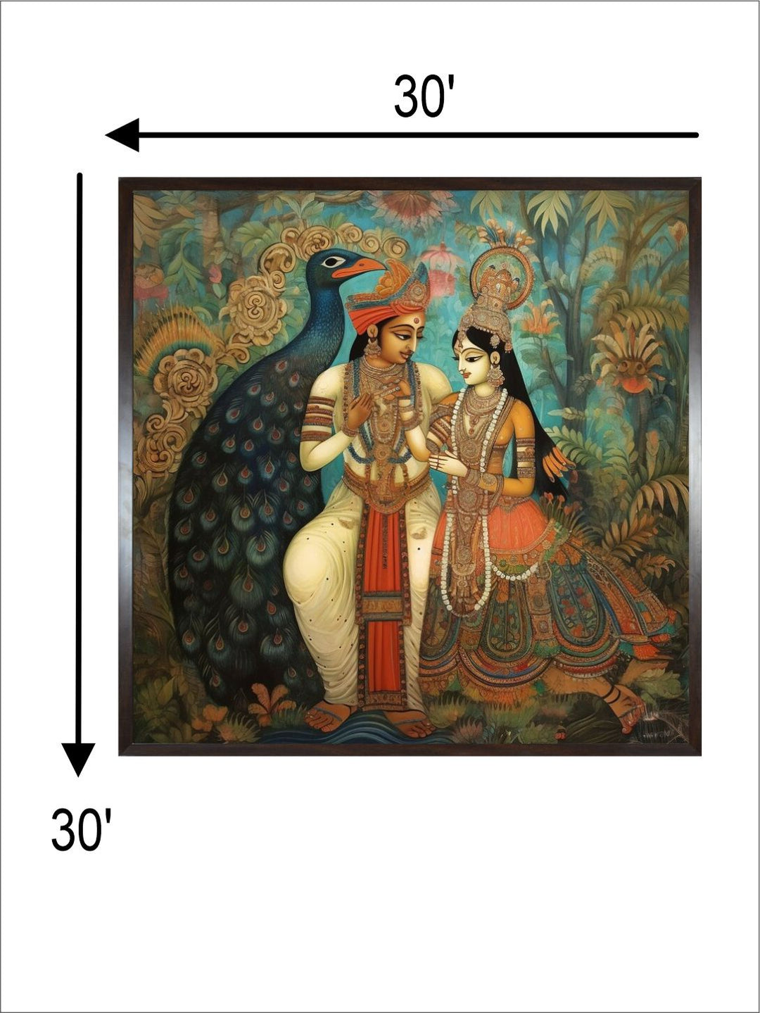 Beautiful Peacock wall art painting