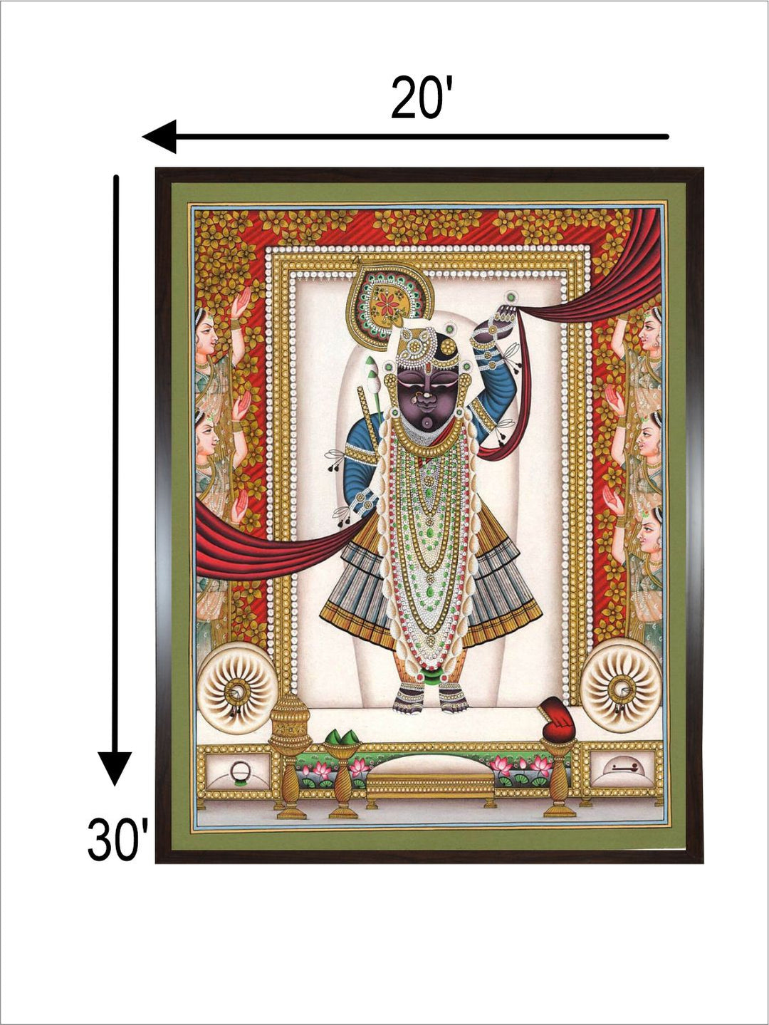 Indian Art Pichwai Shrinathji painting