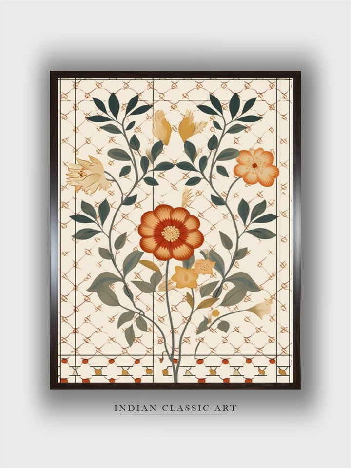Indian Floral wall art