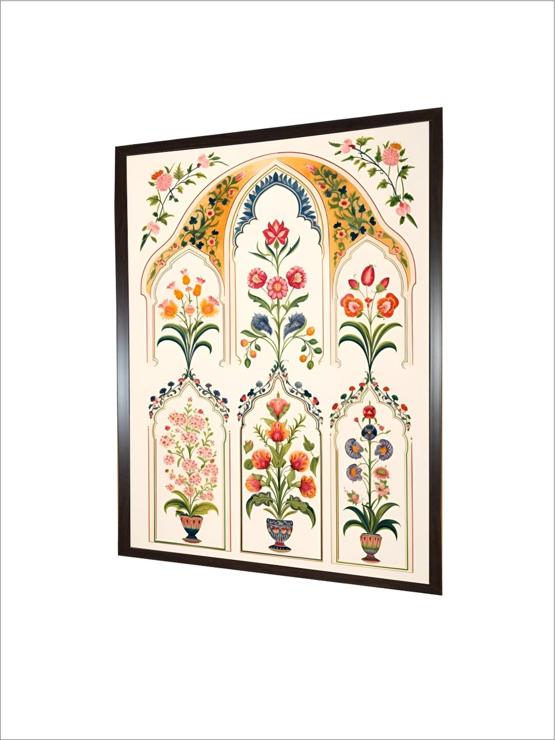 Indian Floral wall art painting