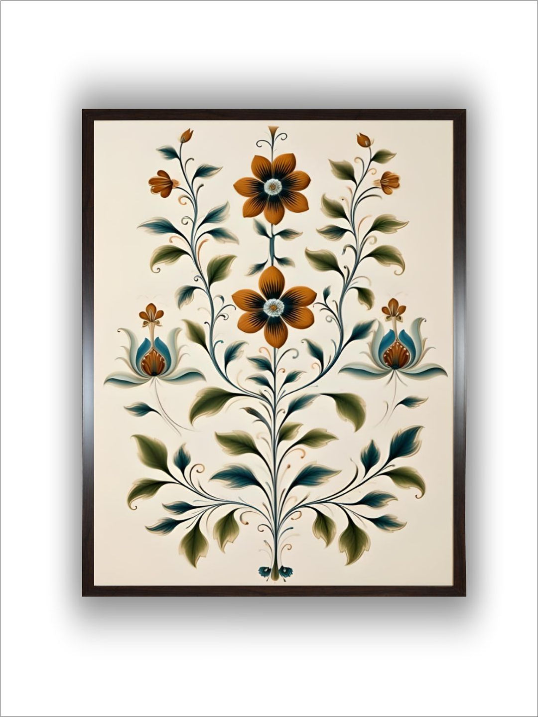 Indian Floral wall art painting