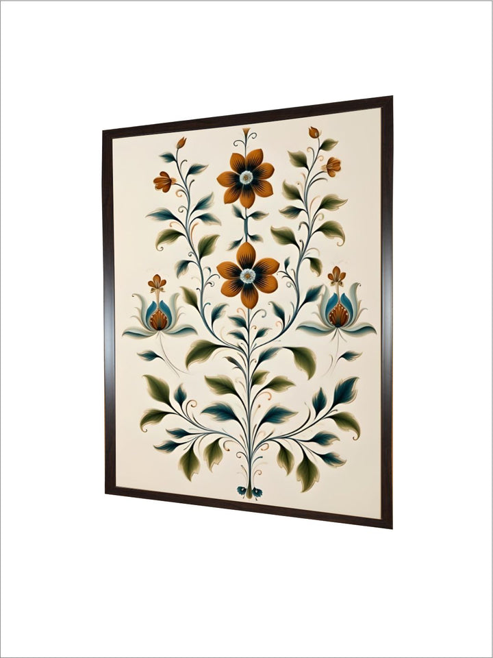 Indian Floral wall art painting