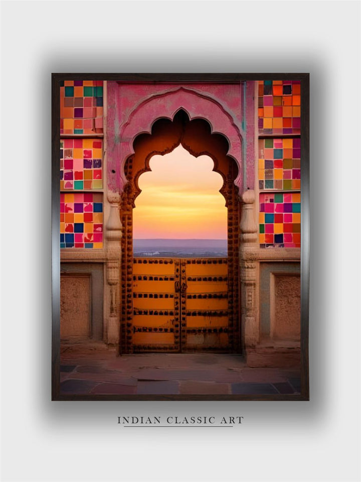 Indian Arch Art Colorful