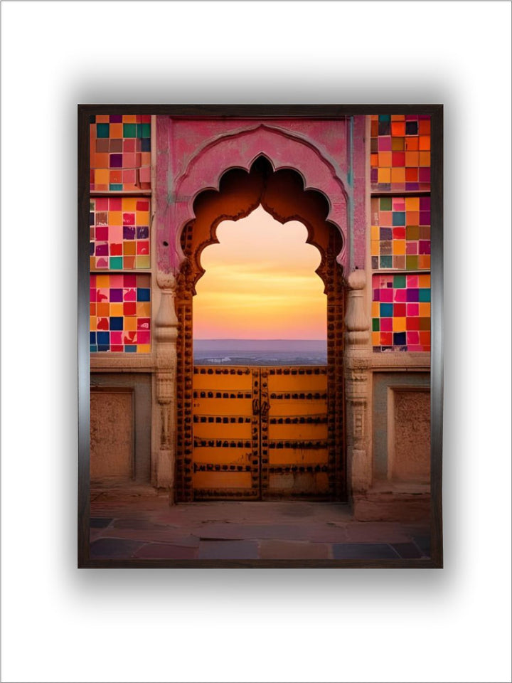 Indian Arch Art Colorful