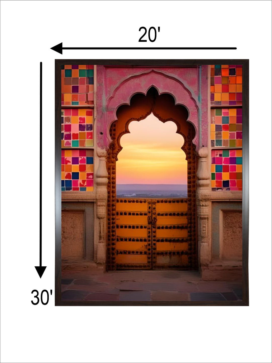 Indian Arch Art Colorful