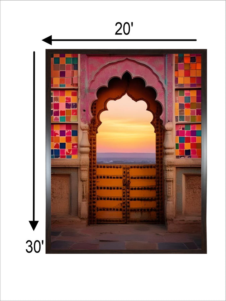 Indian Arch Art Colorful