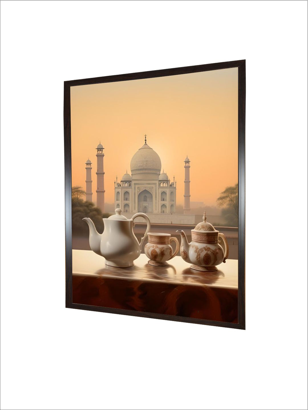 Taj Mahal Sunset Art