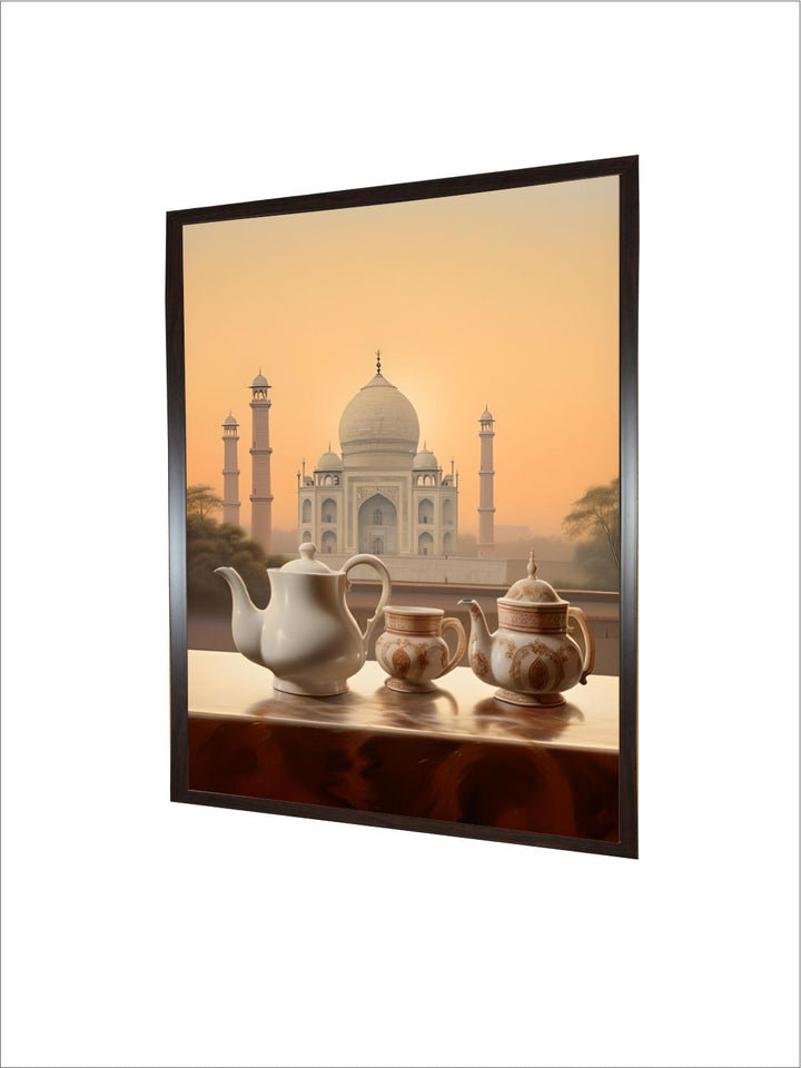Taj Mahal Sunset Art