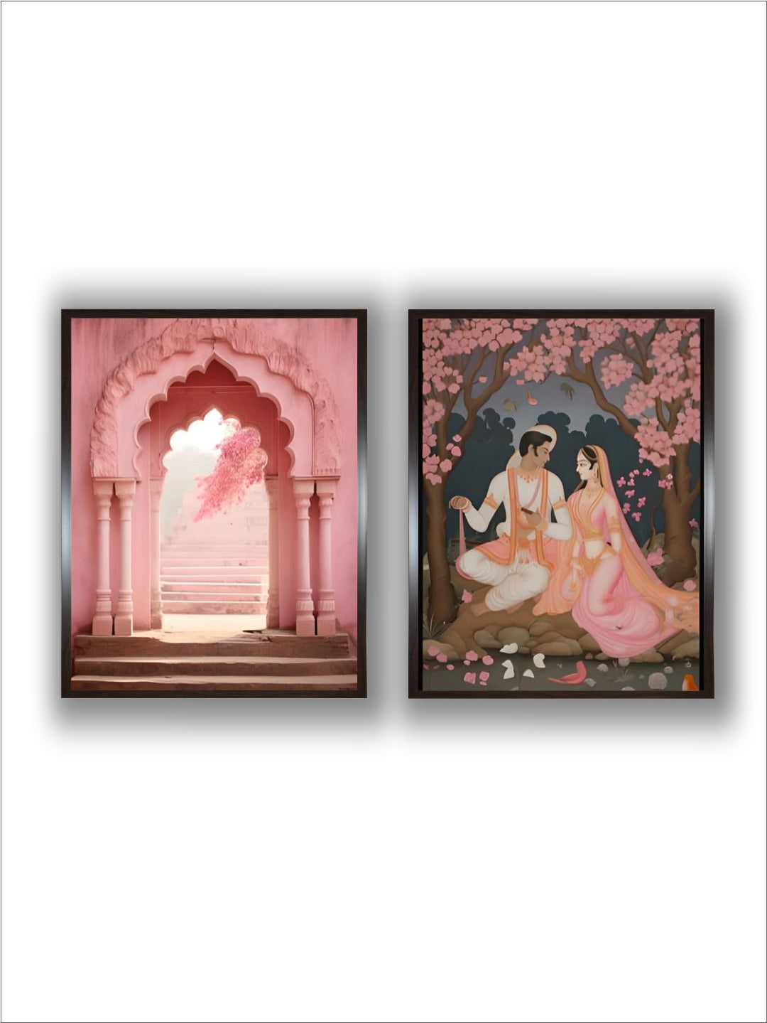 Set of 2 Indian Folk Art