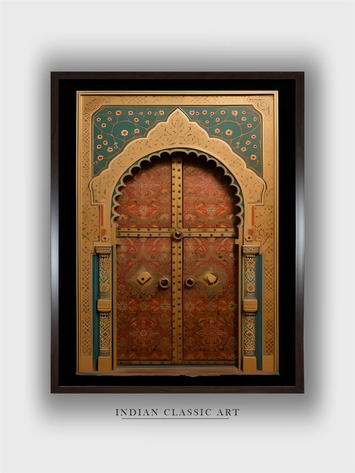 Indian Door Art Pichwai Wall Painting