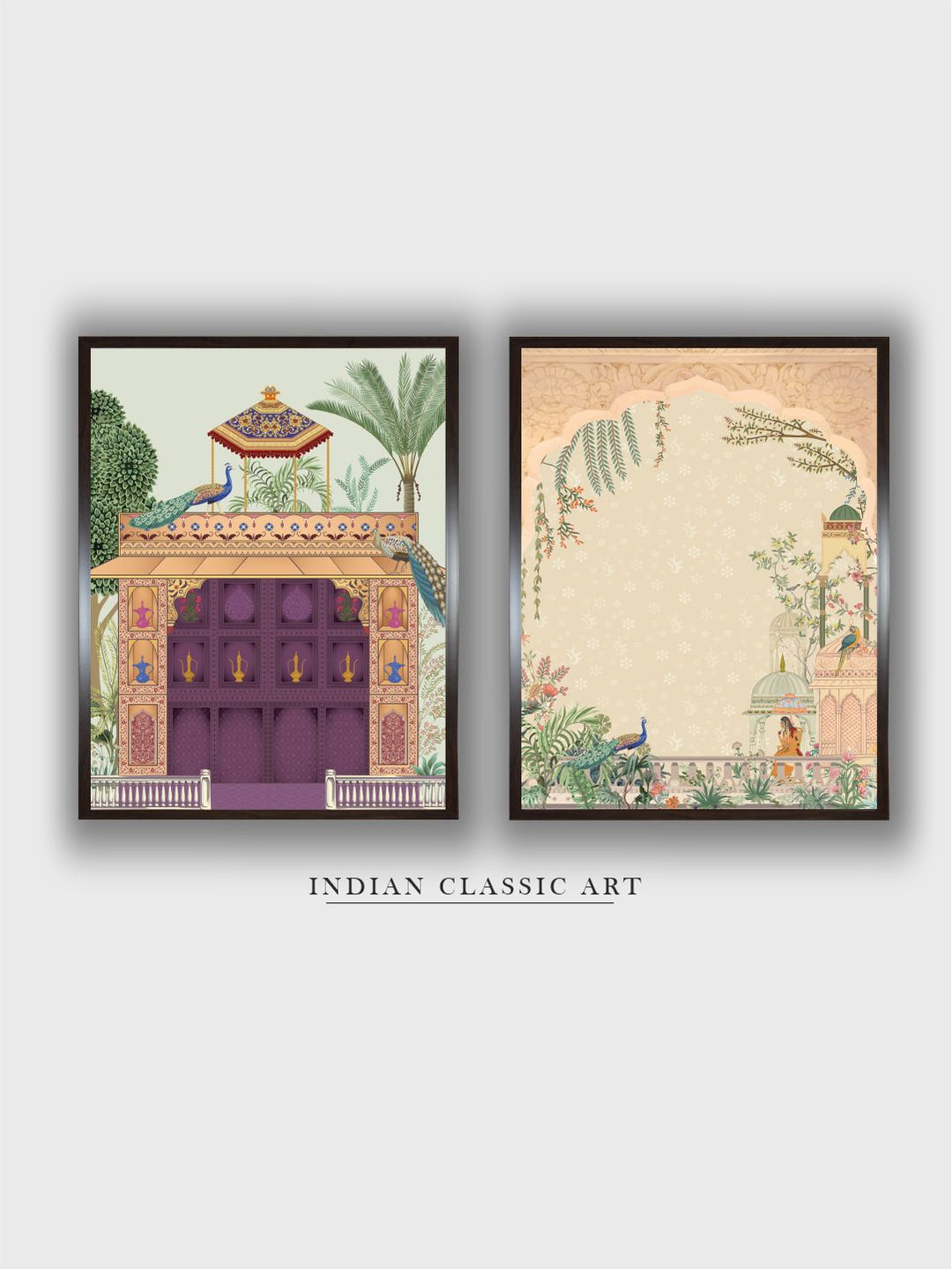 Indian Art Pichwai Painting Set of 2